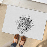 Rock Paper, Sgissors Throat Pungh I Win Rubber Doormat - Wonder Print Shop