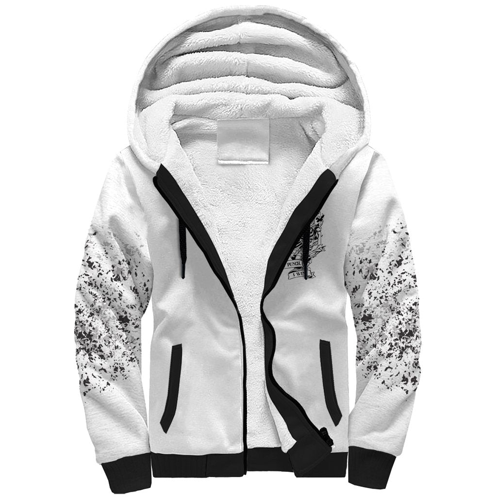 Rock Paper, Sgissors Throat Pungh I Win Sherpa Hoodie - Wonder Print Shop