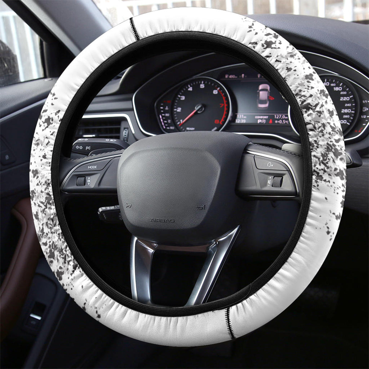 Rock Paper, Sgissors Throat Pungh I Win Steering Wheel Cover - Wonder Print Shop