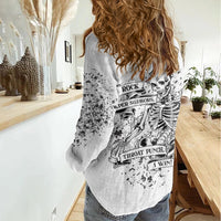 Rock Paper, Sgissors Throat Pungh I Win Women Casual Shirt - Wonder Print Shop