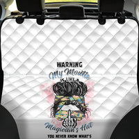Warning My Mouth Messy Bun Back Car Seat Cover - Wonder Print Shop