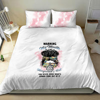 Warning My Mouth Messy Bun Bedding Set - Wonder Print Shop