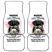 Warning My Mouth Messy Bun Car Mats - Wonder Print Shop
