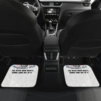 Warning My Mouth Messy Bun Car Mats - Wonder Print Shop