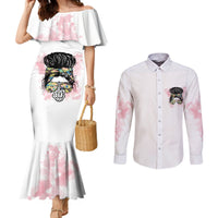 warning-my-mouth-messy-bun-couples-matching-mermaid-dress-and-long-sleeve-button-shirt