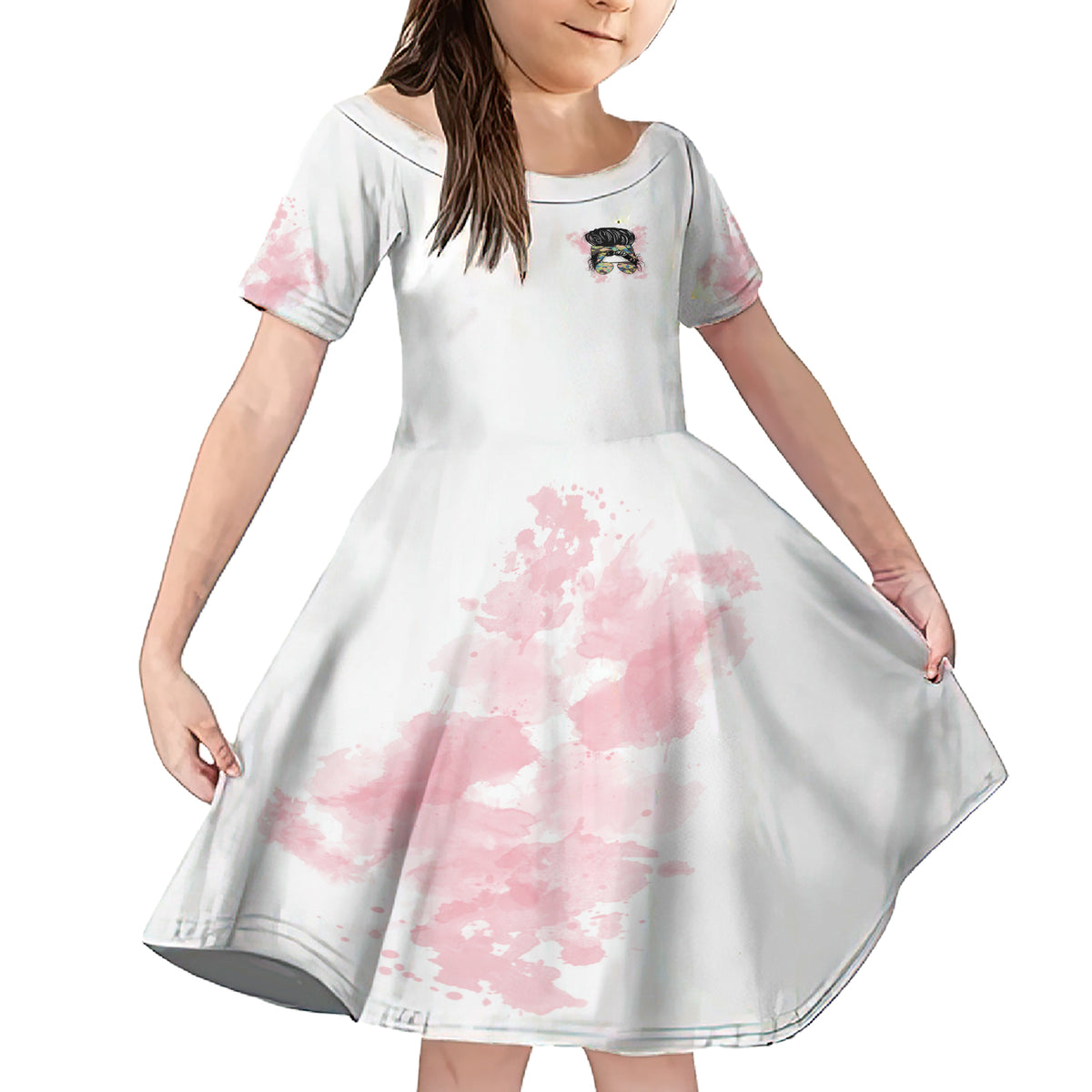 Warning My Mouth Messy Bun Family Matching Short Sleeve Bodycon Dress and Hawaiian Shirt - Wonder Print Shop