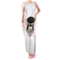 Warning My Mouth Messy Bun Family Matching Tank Maxi Dress and Hawaiian Shirt - Wonder Print Shop