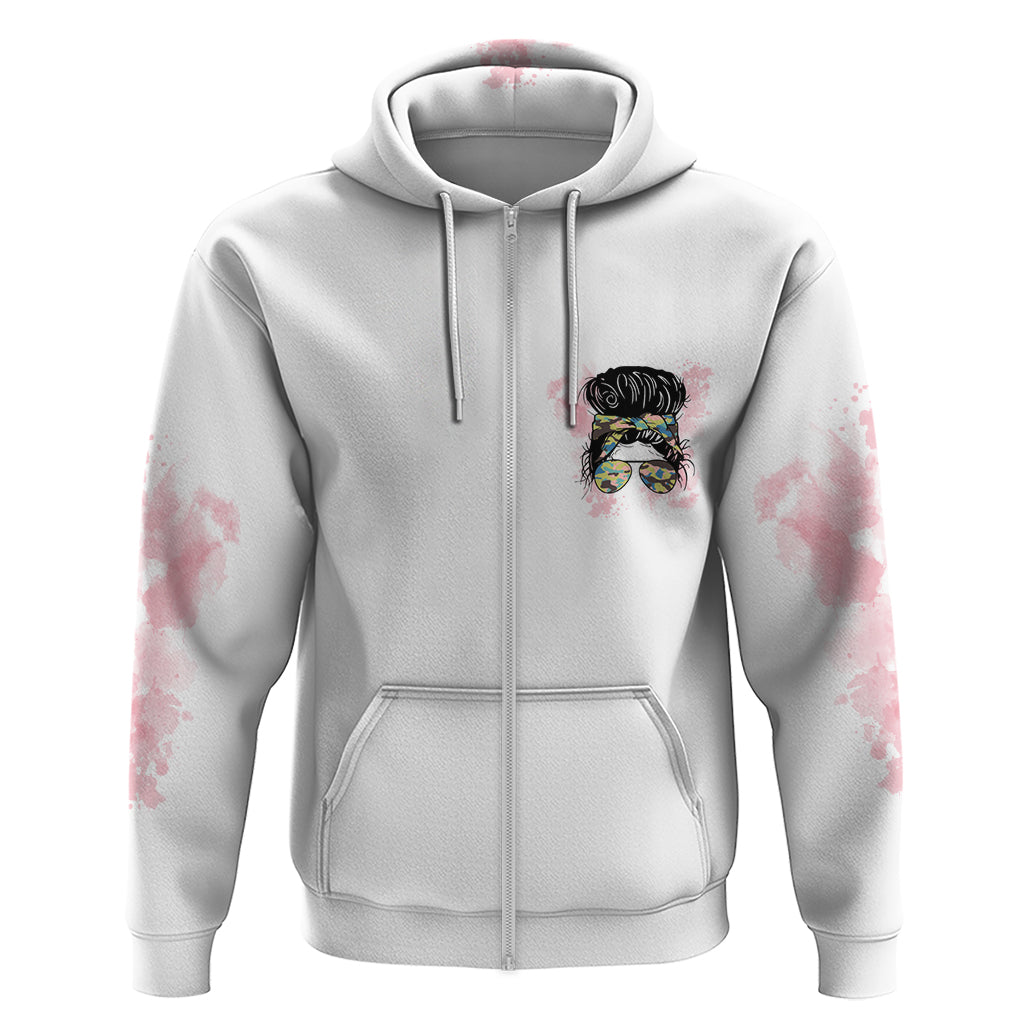 Warning My Mouth Messy Bun Hoodie - Wonder Print Shop