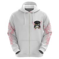 Warning My Mouth Messy Bun Hoodie - Wonder Print Shop
