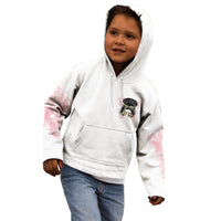 Warning My Mouth Messy Bun Kid Hoodie - Wonder Print Shop