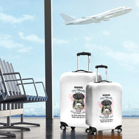 Warning My Mouth Messy Bun Luggage Cover - Wonder Print Shop