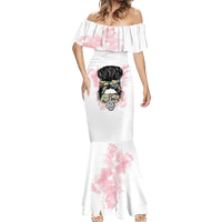 Warning My Mouth Messy Bun Mermaid Dress - Wonder Print Shop