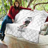 Warning My Mouth Messy Bun Quilt - Wonder Print Shop