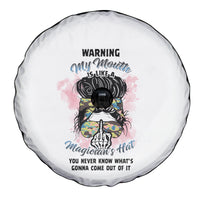 Warning My Mouth Messy Bun Spare Tire Cover - Wonder Print Shop