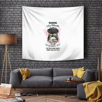 Warning My Mouth Messy Bun Tapestry - Wonder Print Shop