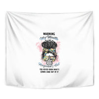 Warning My Mouth Messy Bun Tapestry - Wonder Print Shop