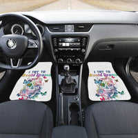 I Try To Avoid Drama Sugar Skull Colorful Car Mats - Wonder Print Shop
