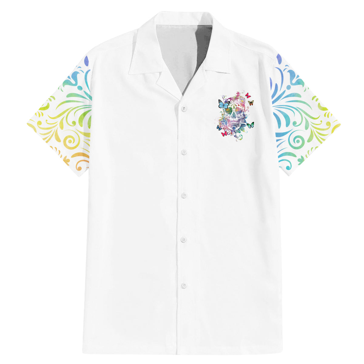 I Try To Avoid Drama Sugar Skull Colorful Family Matching Mermaid Dress and Hawaiian Shirt - Wonder Print Shop