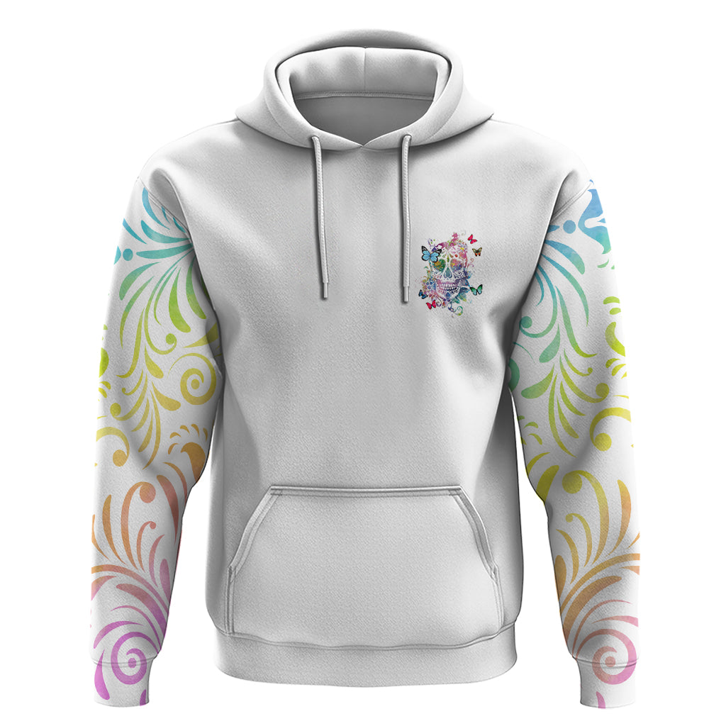 I Try To Avoid Drama Sugar Skull Colorful Hoodie - Wonder Print Shop