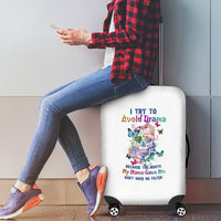 I Try To Avoid Drama Sugar Skull Colorful Luggage Cover - Wonder Print Shop