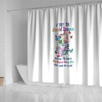 i-try-to-avoid-drama-sugar-skull-colorful-shower-curtain