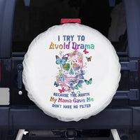 I Try To Avoid Drama Sugar Skull Colorful Spare Tire Cover - Wonder Print Shop