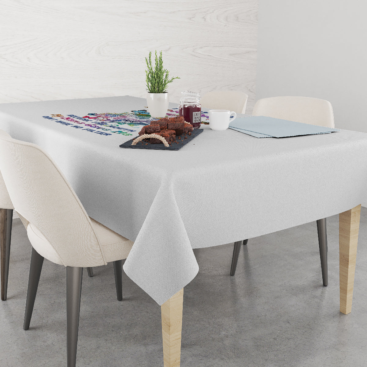 I Try To Avoid Drama Sugar Skull Colorful Tablecloth - Wonder Print Shop