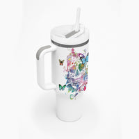 I Try To Avoid Drama Sugar Skull Colorful Tumbler With Handle - Wonder Print Shop