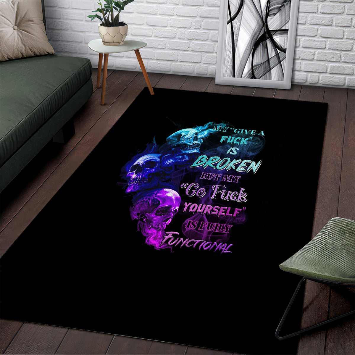 My Give A F Is Broken All Area Rug - Wonder Print Shop
