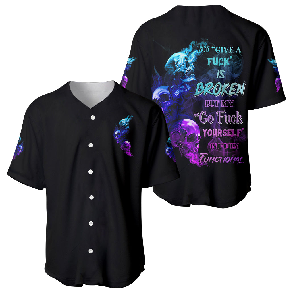 My Give A F Is Broken All Baseball Jersey - Wonder Print Shop