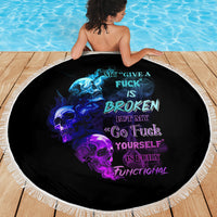My Give A F Is Broken All Beach Blanket - Wonder Print Shop