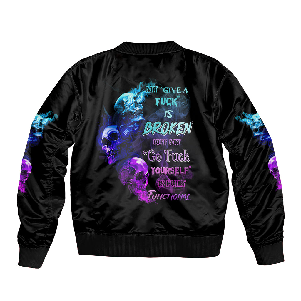 My Give A F Is Broken All Bomber Jacket - Wonder Print Shop