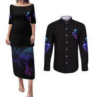 My Give A F Is Broken All Couples Matching Puletasi Dress and Long Sleeve Button Shirt - Wonder Print Shop