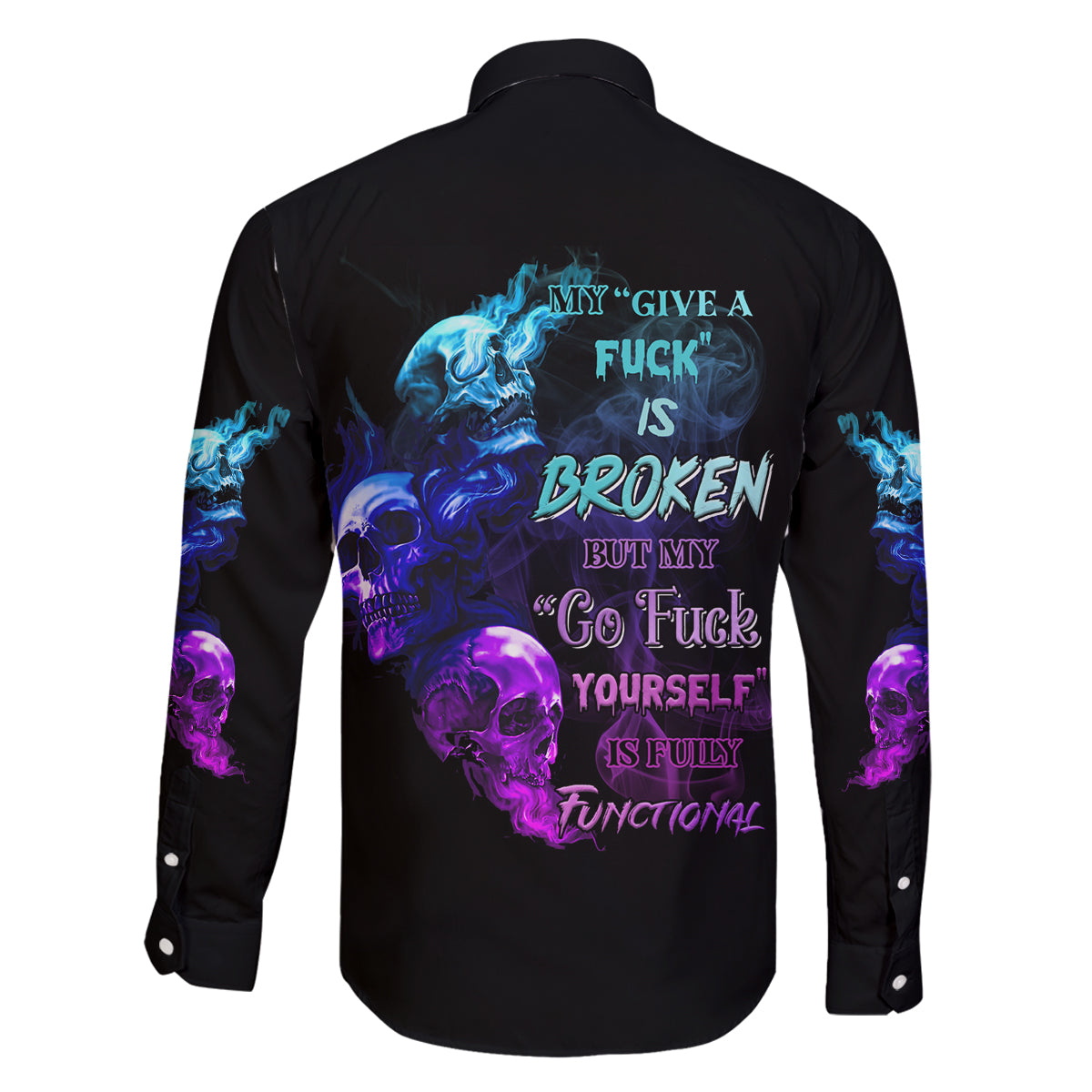 My Give A F Is Broken All Family Matching Off Shoulder Short Dress and Hawaiian Shirt - Wonder Print Shop