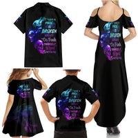 My Give A F Is Broken All Family Matching Summer Maxi Dress and Hawaiian Shirt - Wonder Print Shop