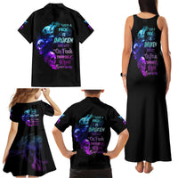 My Give A F Is Broken All Family Matching Tank Maxi Dress and Hawaiian Shirt - Wonder Print Shop