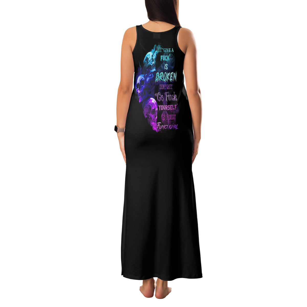 My Give A F Is Broken All Family Matching Tank Maxi Dress and Hawaiian Shirt - Wonder Print Shop