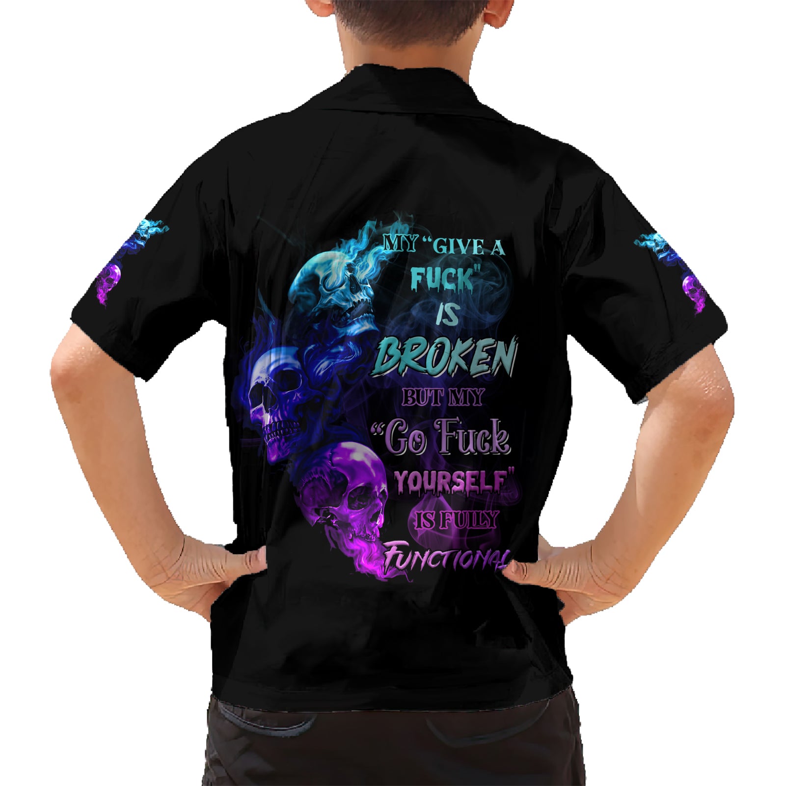 My Give A F Is Broken All Kid Hawaiian Shirt - Wonder Print Shop