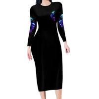My Give A F Is Broken All Long Sleeve Bodycon Dress - Wonder Print Shop