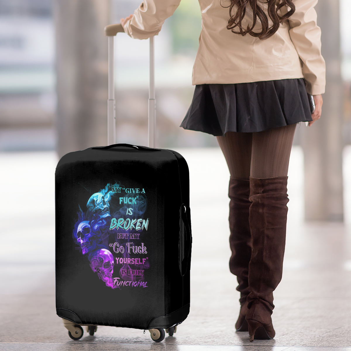 My Give A F Is Broken All Luggage Cover - Wonder Print Shop