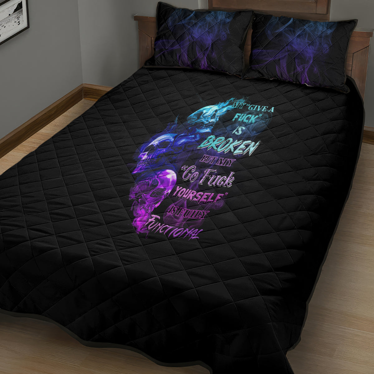 My Give A F Is Broken All Quilt Bed Set - Wonder Print Shop