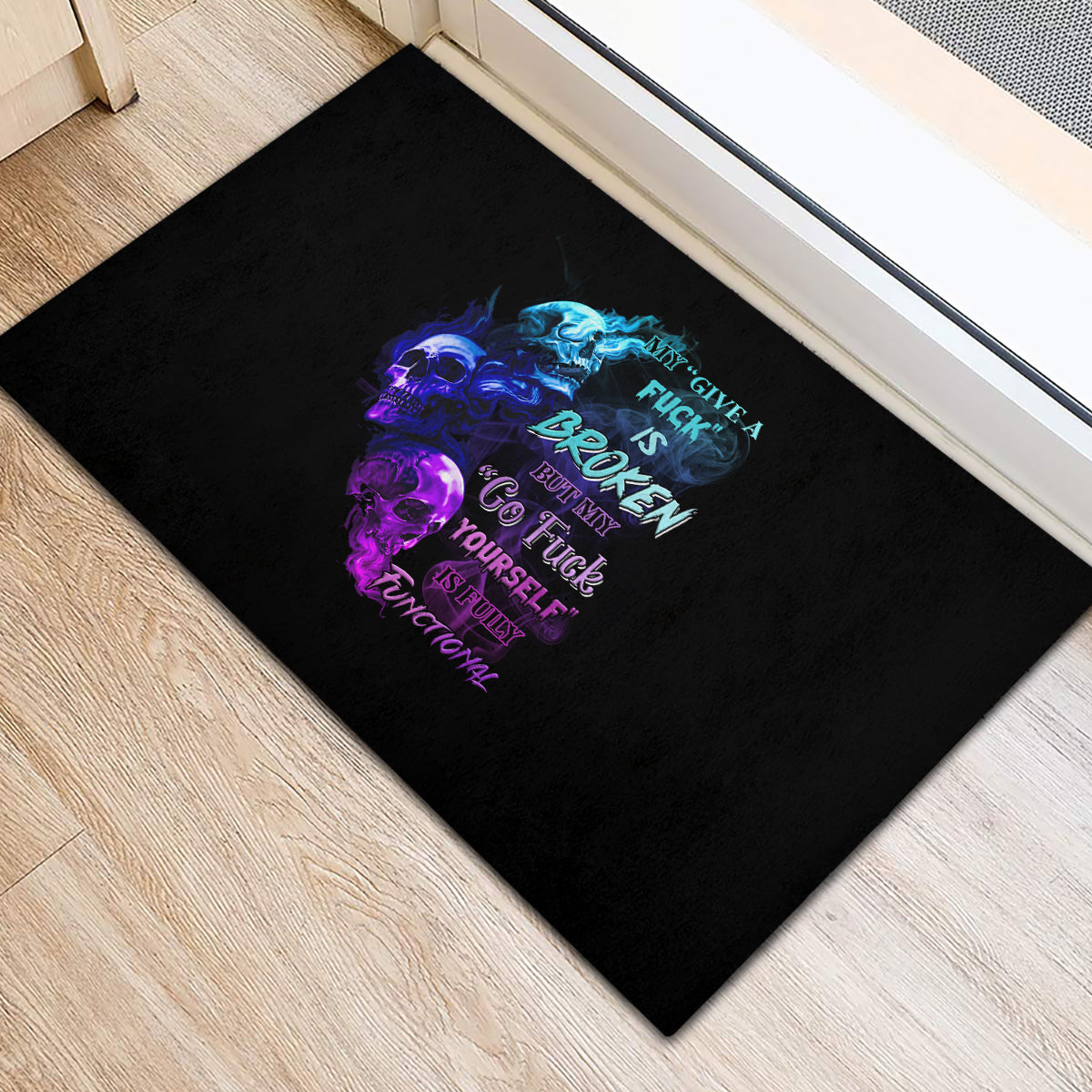My Give A F Is Broken All Rubber Doormat - Wonder Print Shop