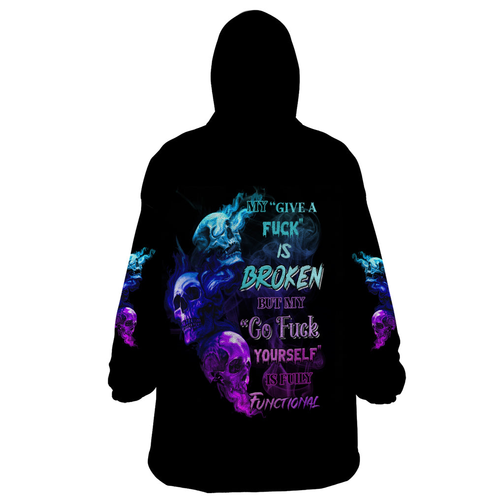 My Give A F Is Broken All Wearable Blanket Hoodie - Wonder Print Shop
