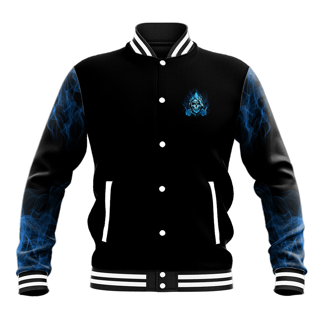 My Demons Out To Play Skull Baseball Jacket - Wonder Print Shop