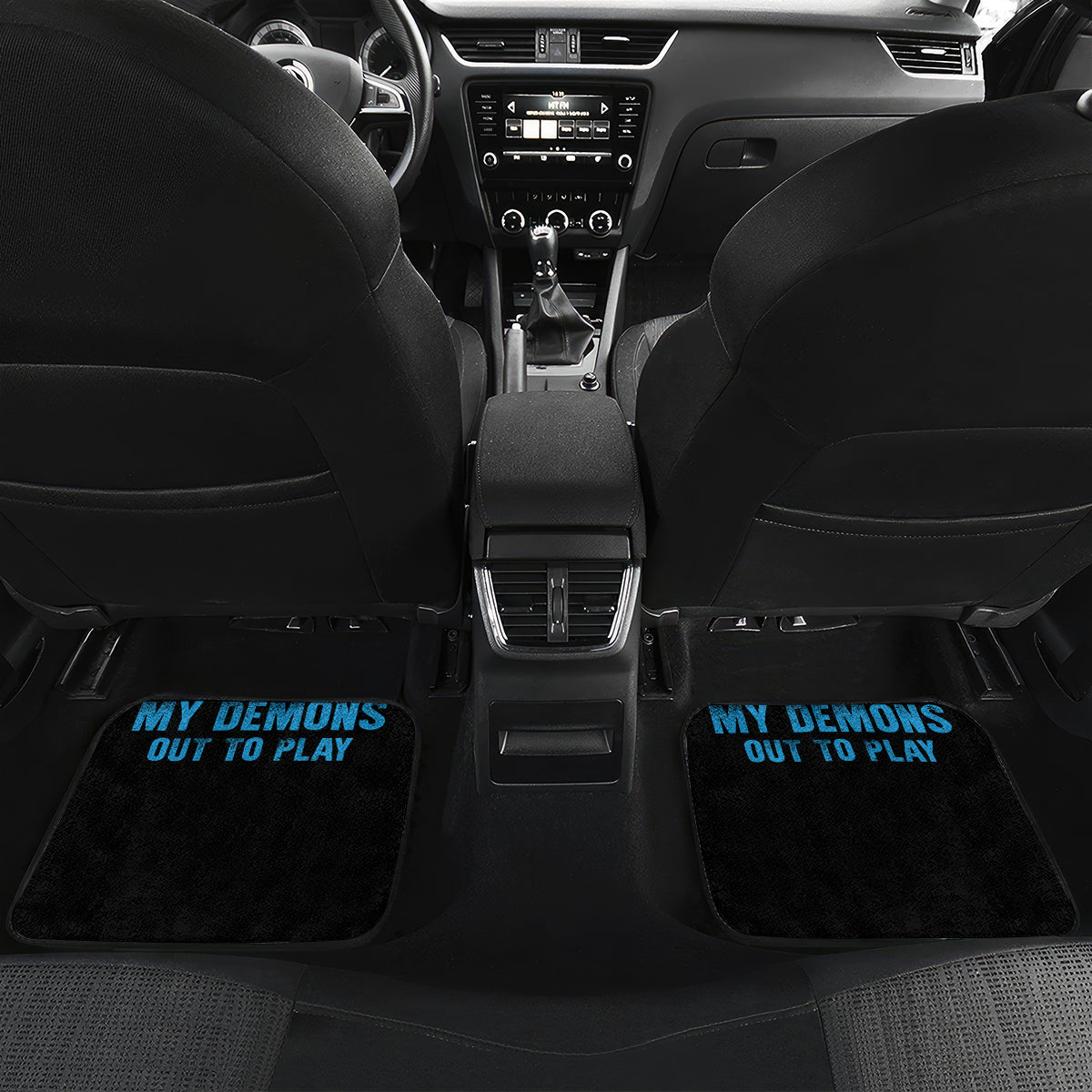 My Demons Out To Play Skull Car Mats - Wonder Print Shop