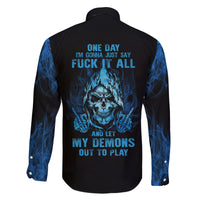 My Demons Out To Play Skull Family Matching Tank Maxi Dress and Hawaiian Shirt - Wonder Print Shop