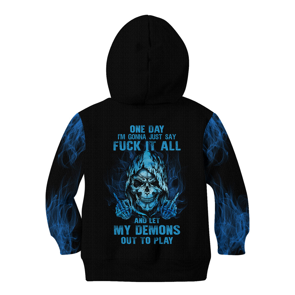 My Demons Out To Play Skull Kid Hoodie - Wonder Print Shop