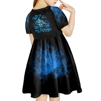 My Demons Out To Play Skull Kid Short Sleeve Dress - Wonder Print Shop