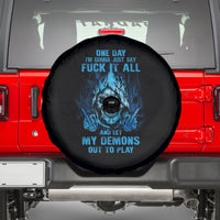 My Demons Out To Play Skull Spare Tire Cover - Wonder Print Shop