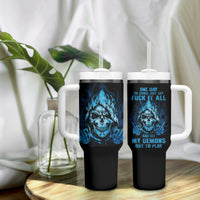 My Demons Out To Play Skull Tumbler With Handle - Wonder Print Shop